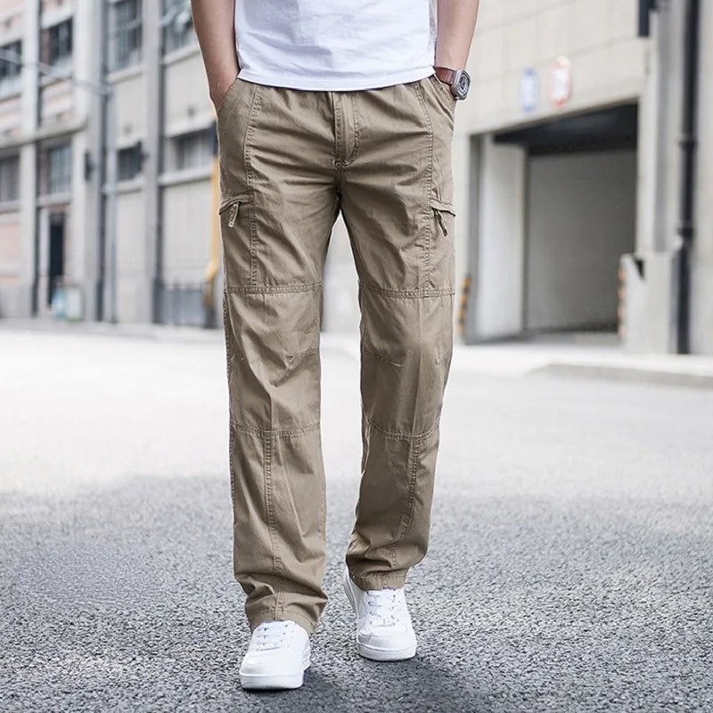 Men's Cotton Cargo Pants - Stretch
