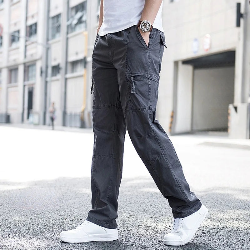 Men's Cotton Cargo Pants - Stretch