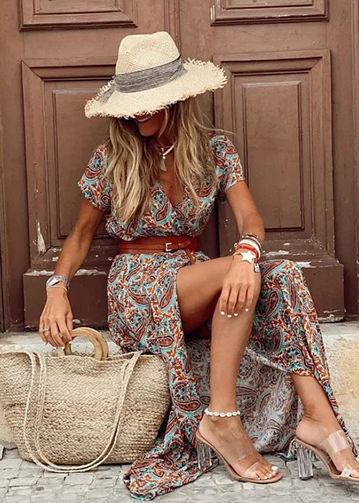 LUCILA - ECCENTRIC MAXI DRESS