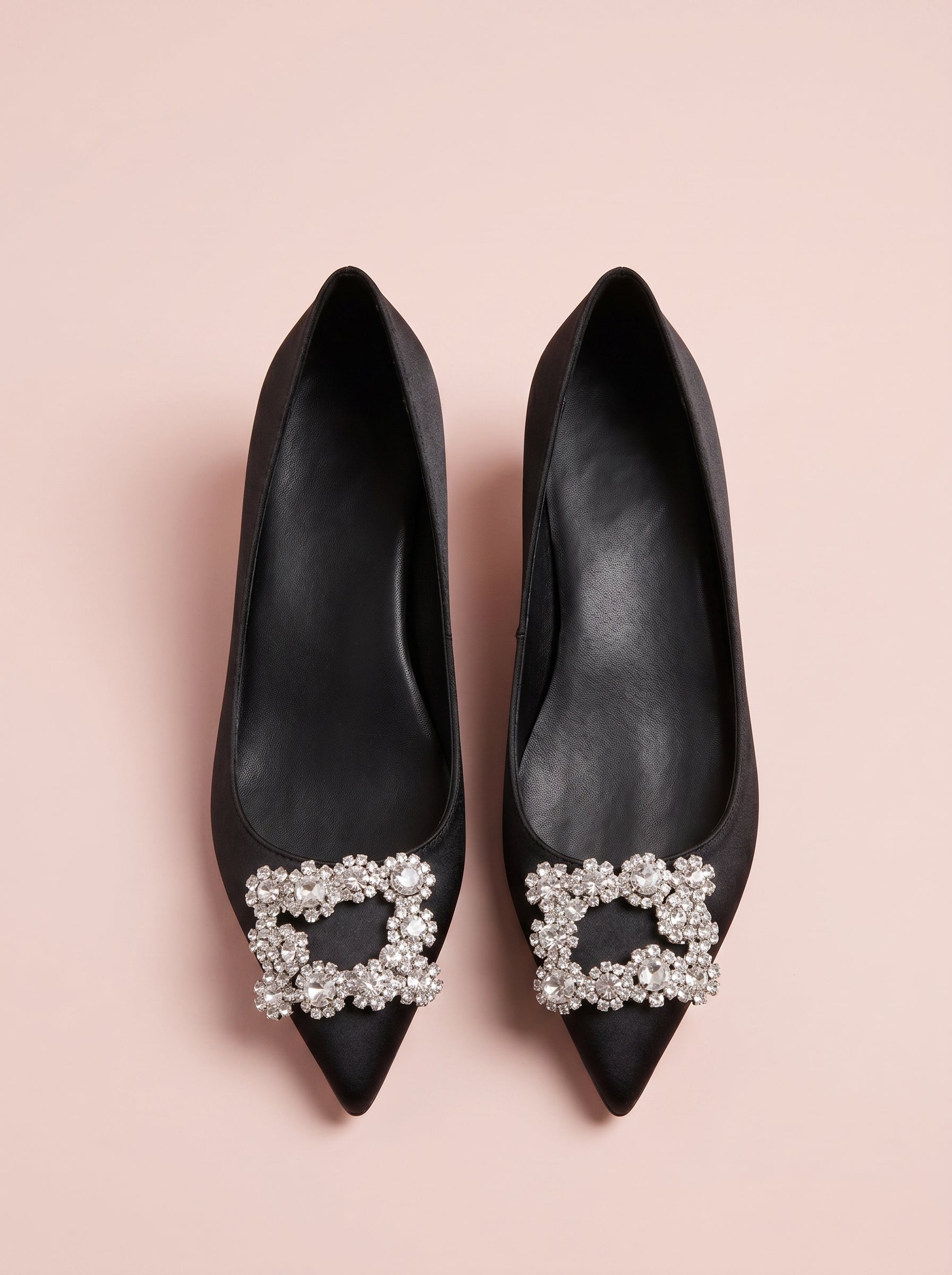 Crystal Buckle Pointed Heel