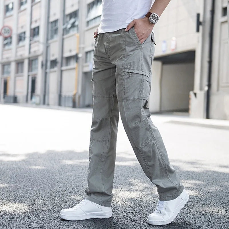 Men's Cotton Cargo Pants - Stretch