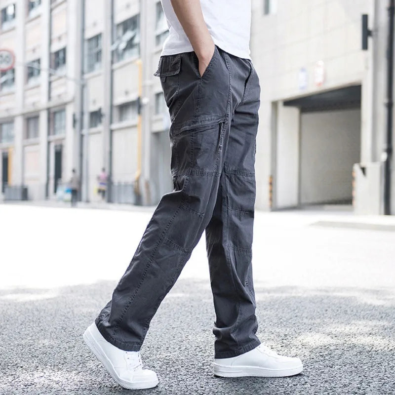 Men's Cotton Cargo Pants - Stretch